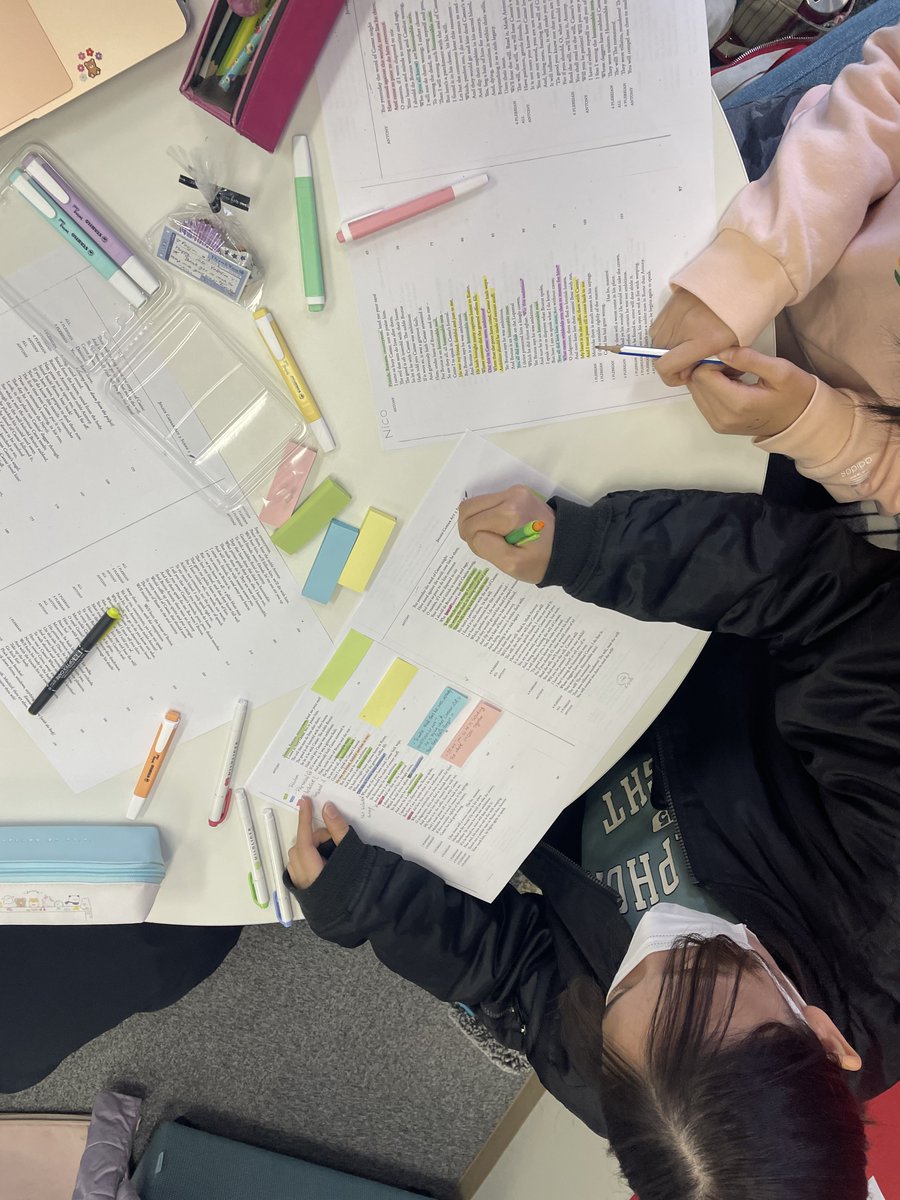 FISSharks's tweet photo. Exploring persuasive speech techniques by annotating Antony’s speech (from Julius Caesar) in Grade 8 Language &amp; Literature #FISlearns https://t.co/R0GiVlGSTe