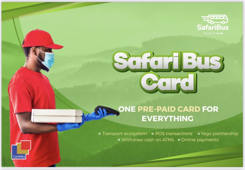 CentrikaRw's tweet photo. Rubavu, here comes #TdRwanda22. As you go about your day, remember to use our prepaid SafariBus cards for all your financial transactions. You don’t want to miss, visit our branch to get yours today ! @tour_du_Rwanda 

#CentrikaRw #OfficialSponsorTDR

SafariBus card, Limitless ! https://t.co/UJ4Kh6SX1z