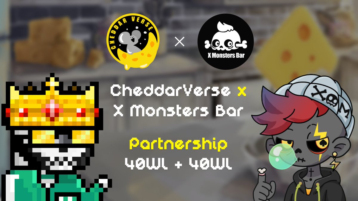 X Monsters Bar (@xmonstersbarnft) on Twitter photo ❤️CheddarVerse & X Monsters Bar❤️
10x10 WL on this tweet(For all!)
1⃣Follow @Cheddar_Verse x <a href="/XMonstersBarNFT/">X Monsters Bar</a>
2⃣Like & Retweet & Tag 3 friends
3⃣Join:
discord.gg/xmonstersbar
discord.gg/ypRfRTXrrR
-48 h
XMB & CheddarVerse will each have 30WL on DC!
#NFTs #NFT #NFTGiveaway ❤️CheddarVerse & X Monsters Bar❤️
10x10 WL on this tweet(For all!)
1⃣Follow @Cheddar_Verse x <a href="/XMonstersBarNFT/">X Monsters Bar</a>
2⃣Like & Retweet & Tag 3 friends
3⃣Join:
discord.gg/xmonstersbar
discord.gg/ypRfRTXrrR
-48 h
XMB & CheddarVerse will each have 30WL on DC!
#NFTs #NFT #NFTGiveaway