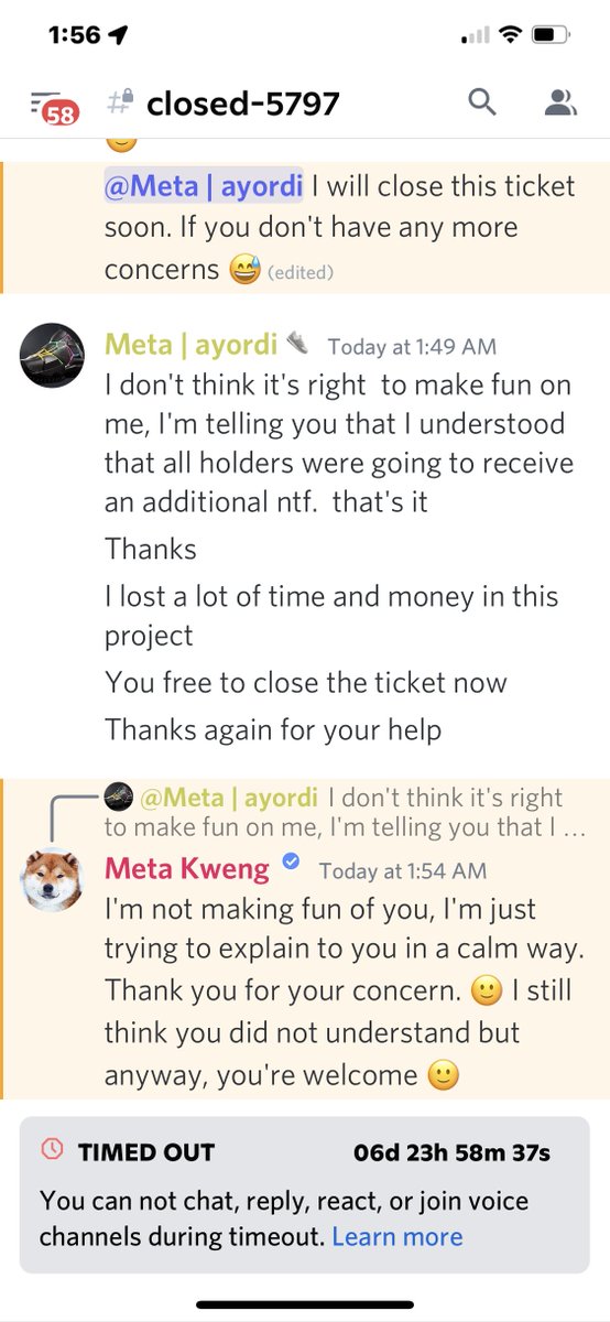 adonis_jurdi's tweet photo. Today one of your sales representatives banned me for 7 days  just for request info about your offerings during the first minting events, thats the way you deal with the people who supported you???? https://t.co/OKdg47PmQi https://t.co/u9N9fluOPt