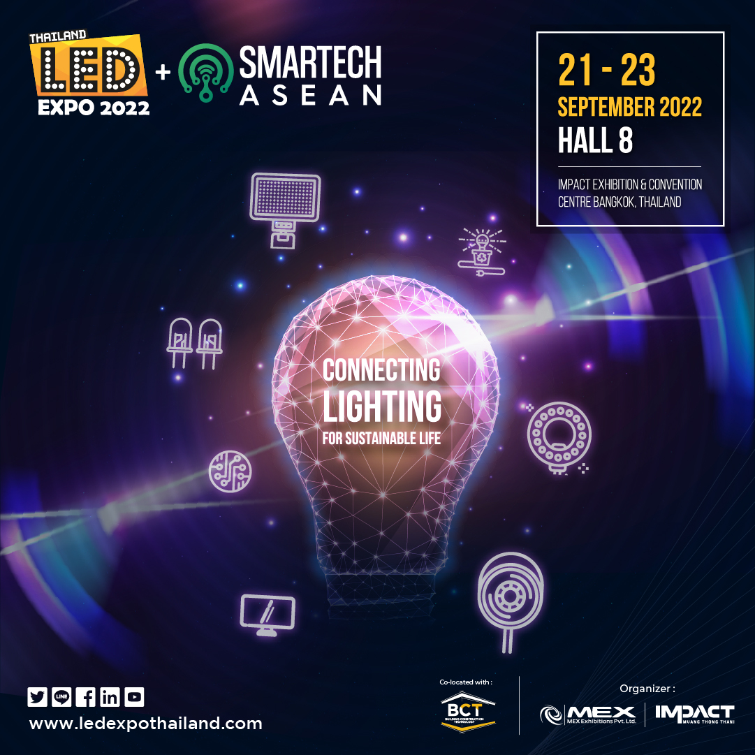 lightdesignexp's tweet image. Get ready to witness the illuminating industry gather at the international venue from 21-23 September 2022! 

👉 For more info: ledexpothailand.com

#LEDExpo2022 #LEDIndustry #LEDTechnology #Smartlighting #SmartLED #MadeinThailand #PCBZone #InnovationinLED #LightingExhibition