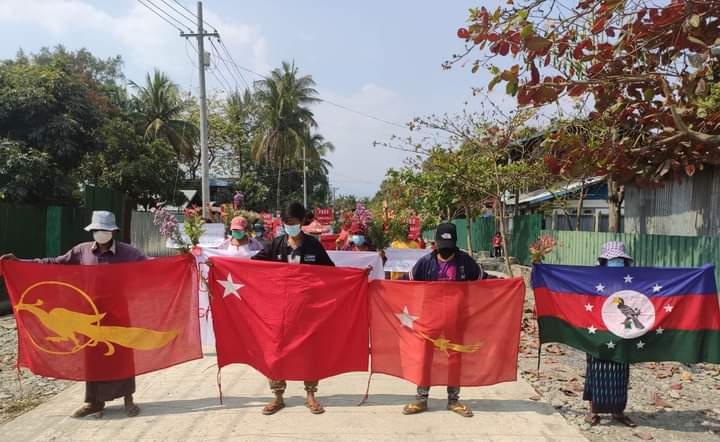 Many number of Locals of Kalay City, Sagaing Division staged the 380th day of anti-coup protest movement and also involved in "222222 Public Mass Strike" today.

#222222MyanmarStrikes
#2022Feb22Coup
#WhatsHappeningInMyanmar