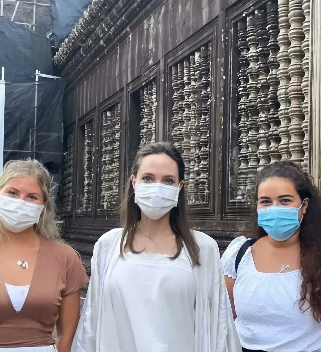 Angelina Jolie in Cambodia today 😍