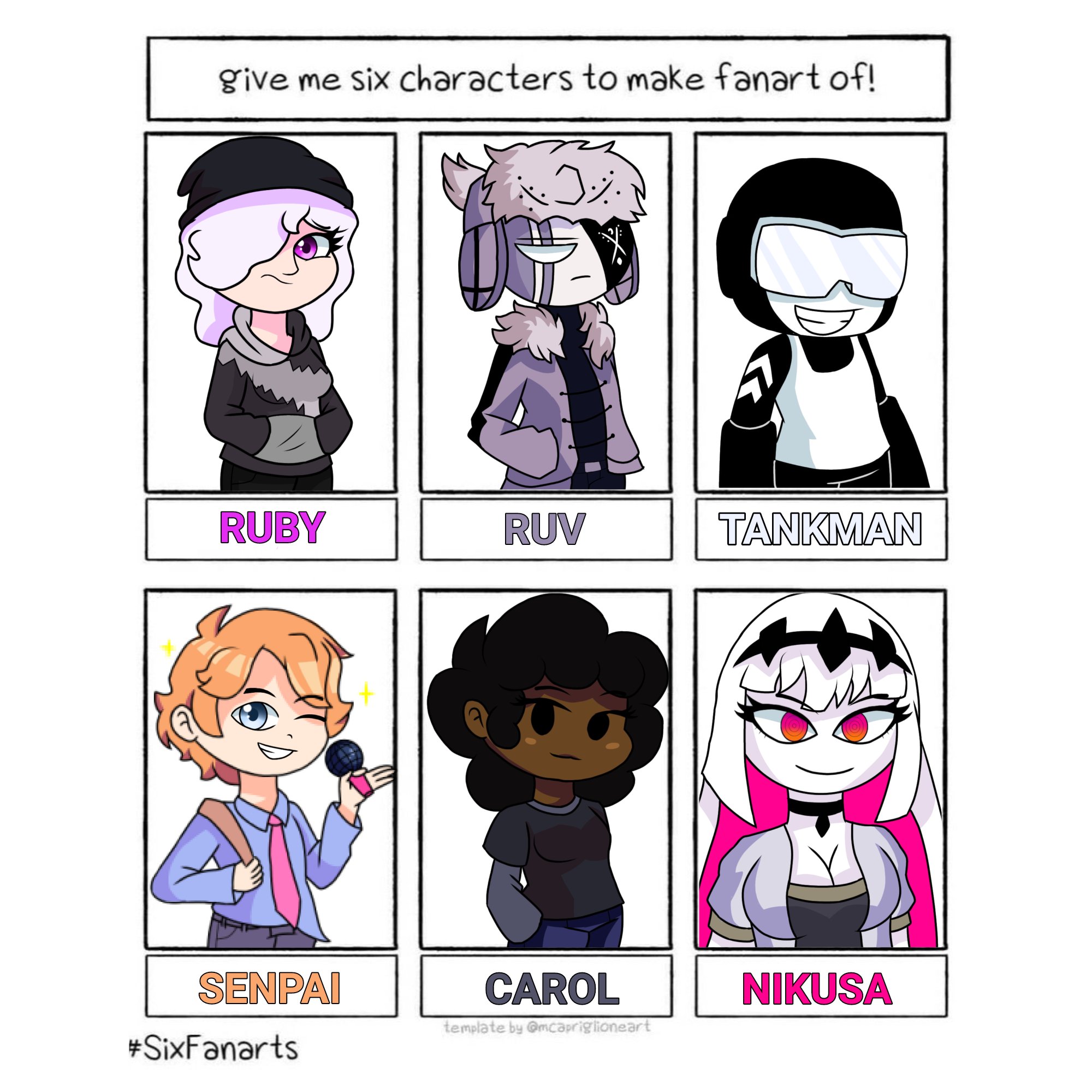 3rneant0nny Six Fanart Friday Night Funkin Edition Comment Characters For A Part 2 Lol Draw Drawing Fanart Fnfruby Fnfruv Fnftankman Fnfsenpai Fnfcarol Fnfnikusa Starlightmayhem Midfightmasses Entity Fnf Fridaynightfunkin