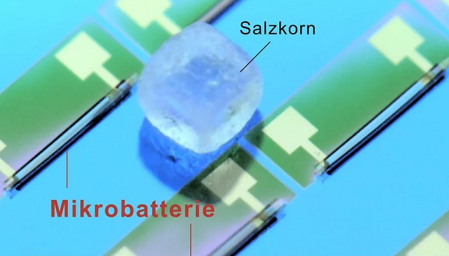 Eserversocial's tweet image. #IT-новини від #EServer 
Німецькі вчені створили батарею розміром з крупицю солі 🔥
Найменші комп&apos;ютерні чіпи зможуть живитись від такої батареї близько 10 годин 💪
#акумулятори, #технології, #наука