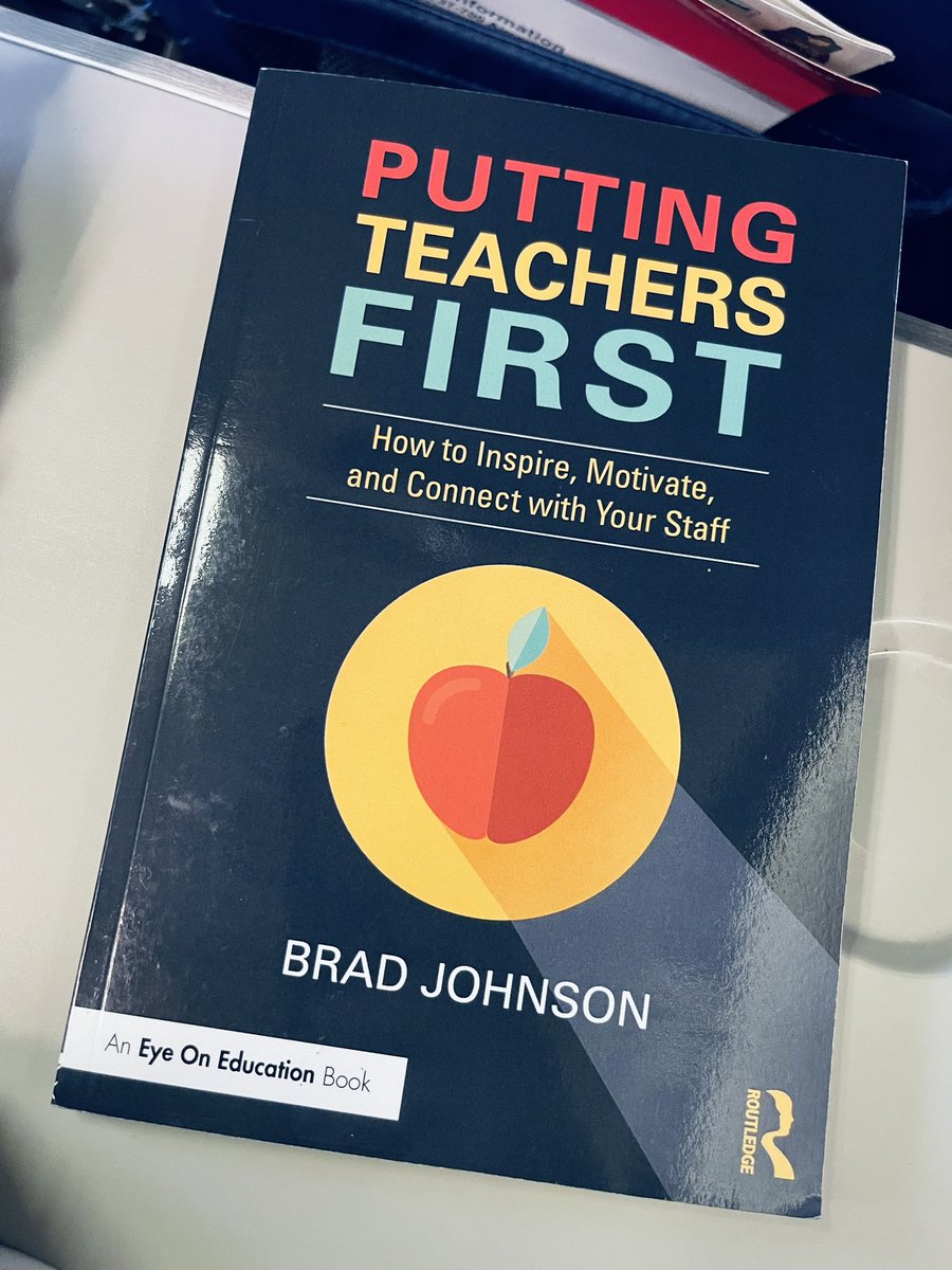“The most valuable resource you have as an administrator is your teachers.” Every teacher in my building is the key to success! Thanks for helping me get refocused on building trust, organizing teams, and celebrating positives with this read <a href="/DrBradJohnson/">𝐁𝐫𝐚𝐝 𝐉𝐨𝐡𝐧𝐬𝐨𝐧</a>! #LMSbest #CPSbest
