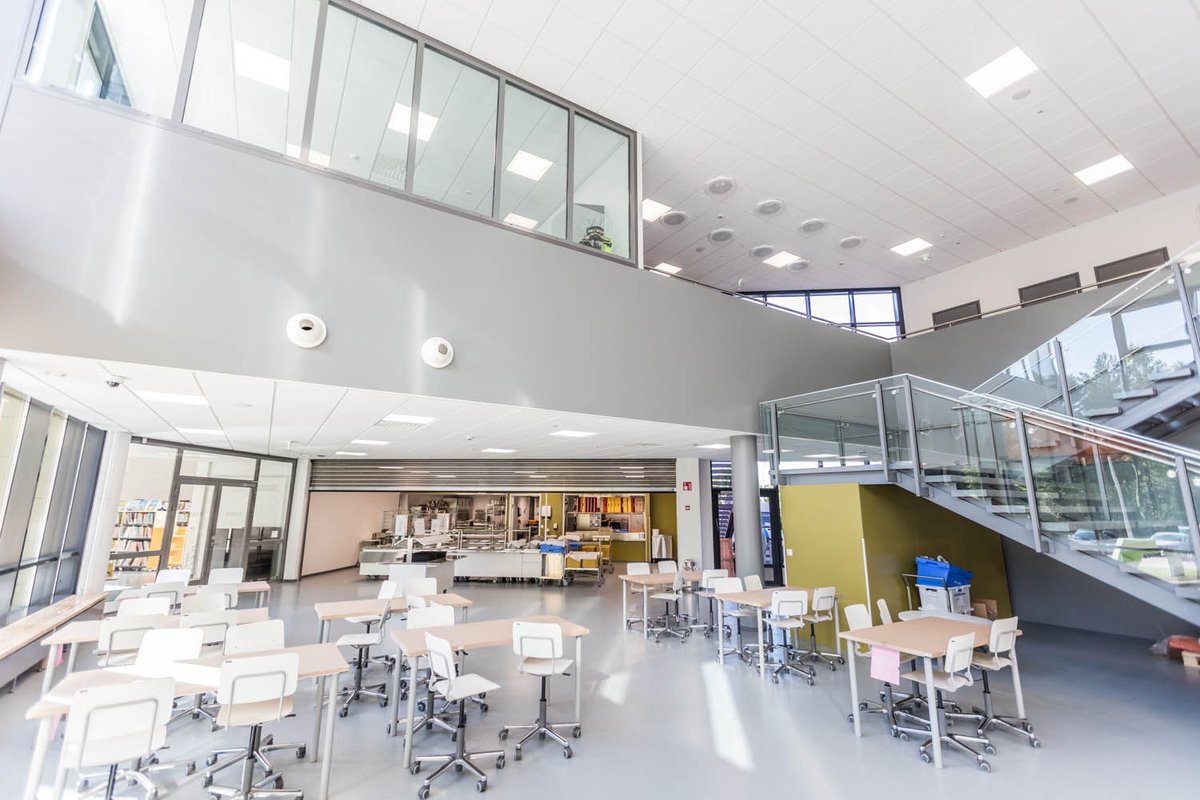 YITGroup's tweet photo. At the Jynkkรค school in Kuopio, the new AI-based technology makes the building smart and self-learning. It also makes the maintenance of the property more predictable and the indoor air better. Read more: https://t.co/SQC0otnKK0 #smartbuilding #lifecyclemodel https://t.co/ntlXoc0fbD