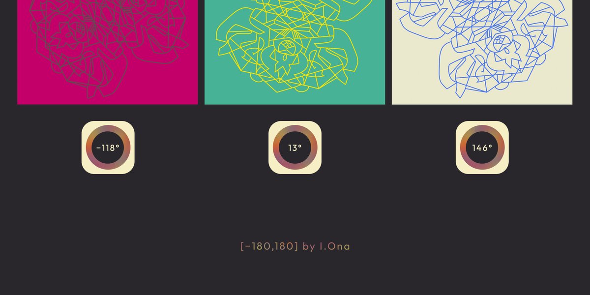 OnaIgori's tweet photo. -118°, 13°, 146° are already available on #OpenSea 🔊

[-180,180] by I.Ona

https://t.co/VFzsZVSSah

#circumactism https://t.co/T2XsPAOOzT