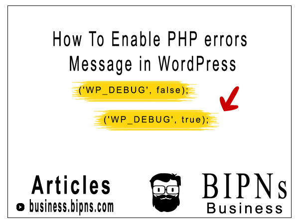ForexNewsBipns's tweet photo. How To Enable PHP errors Message in WordPress https://t.co/wt8Nh3kOic #errorhandling #phperrors https://t.co/HQrnt1r94I