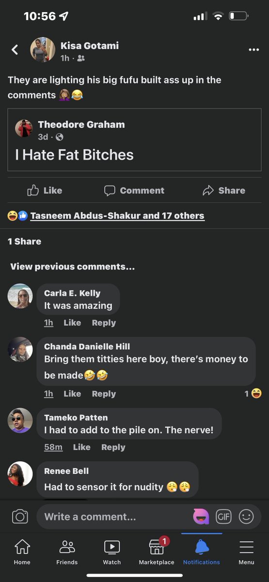 flexarella's tweet image. Once again FB has allowed a man to log on and promote violence and state that he hates fat bitches yet banned me for 30 days days for my response