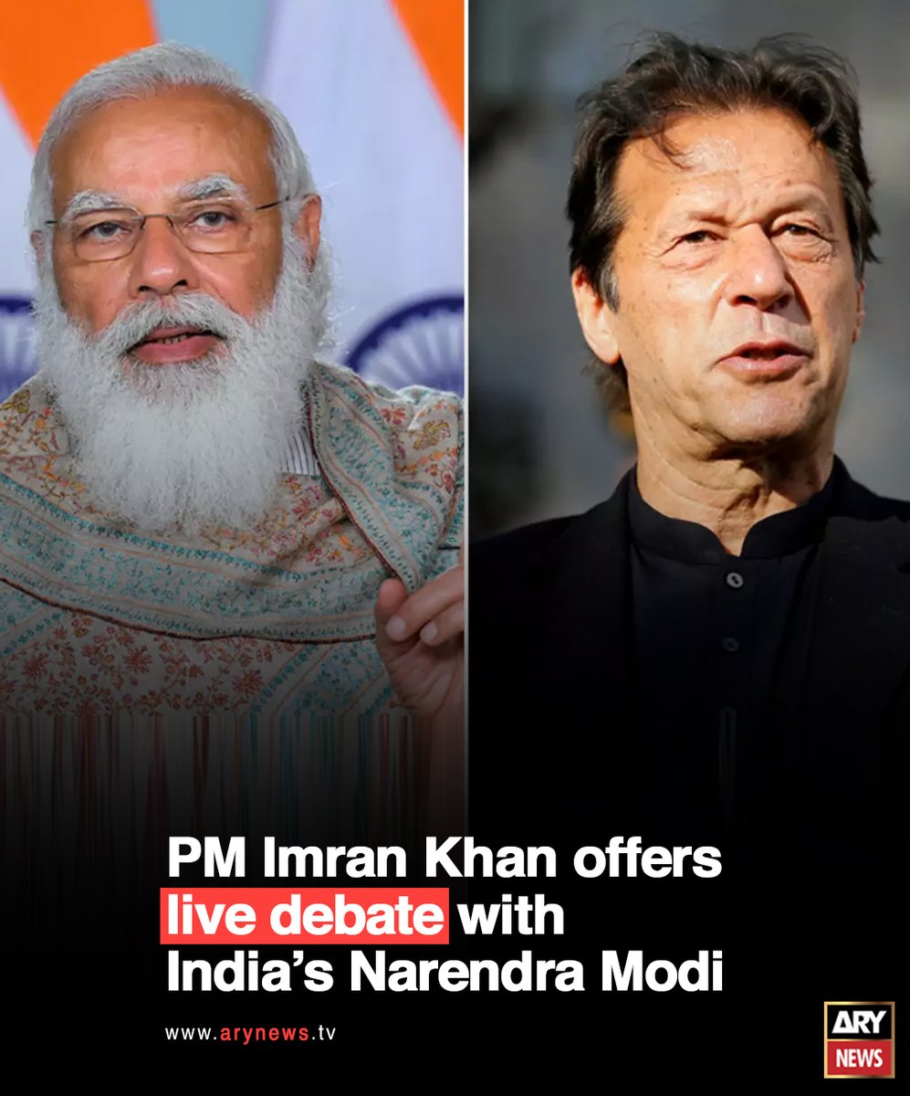 PM IMRAN KHAN OFFERS LIVE DEBATE WITH INDIA’S NARENDRA MODI

Read More: bit.ly/3JPUzy9

#arynews