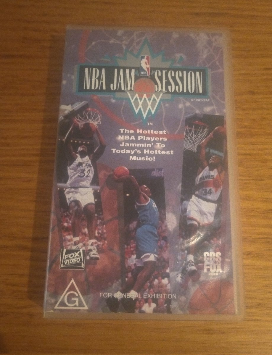 Tommyted1202's tweet photo. Got this today. NBA Jam Session on VHS!!! First got the CD and now this!! Awesome! #NBAJamSession #NBAJam #NBA #VHS https://t.co/AidgcgSxOB