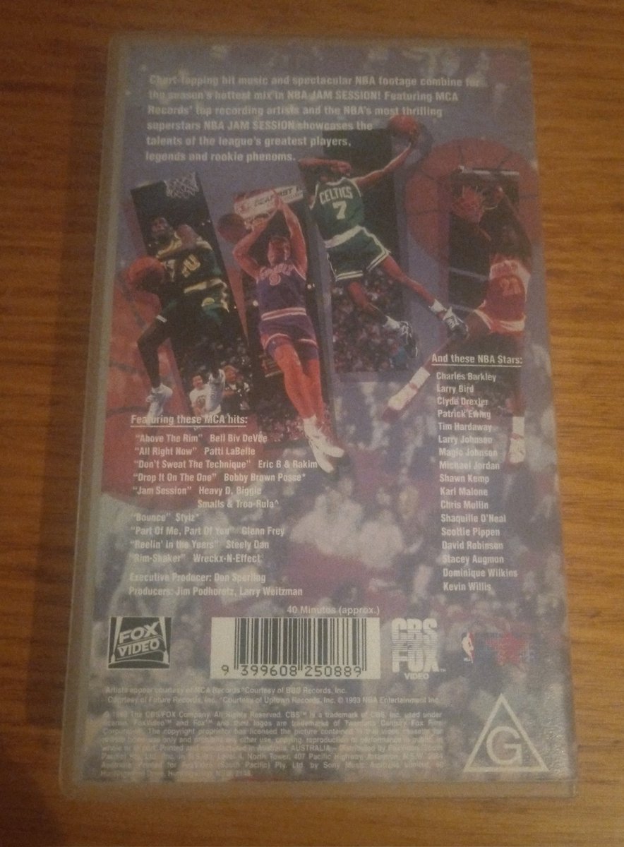Tommyted1202's tweet photo. Got this today. NBA Jam Session on VHS!!! First got the CD and now this!! Awesome! #NBAJamSession #NBAJam #NBA #VHS https://t.co/AidgcgSxOB