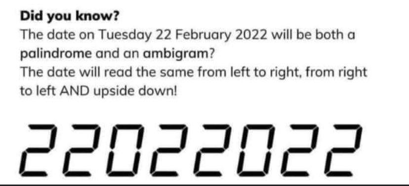 #palindromeday and an #ambigramday . Love it!