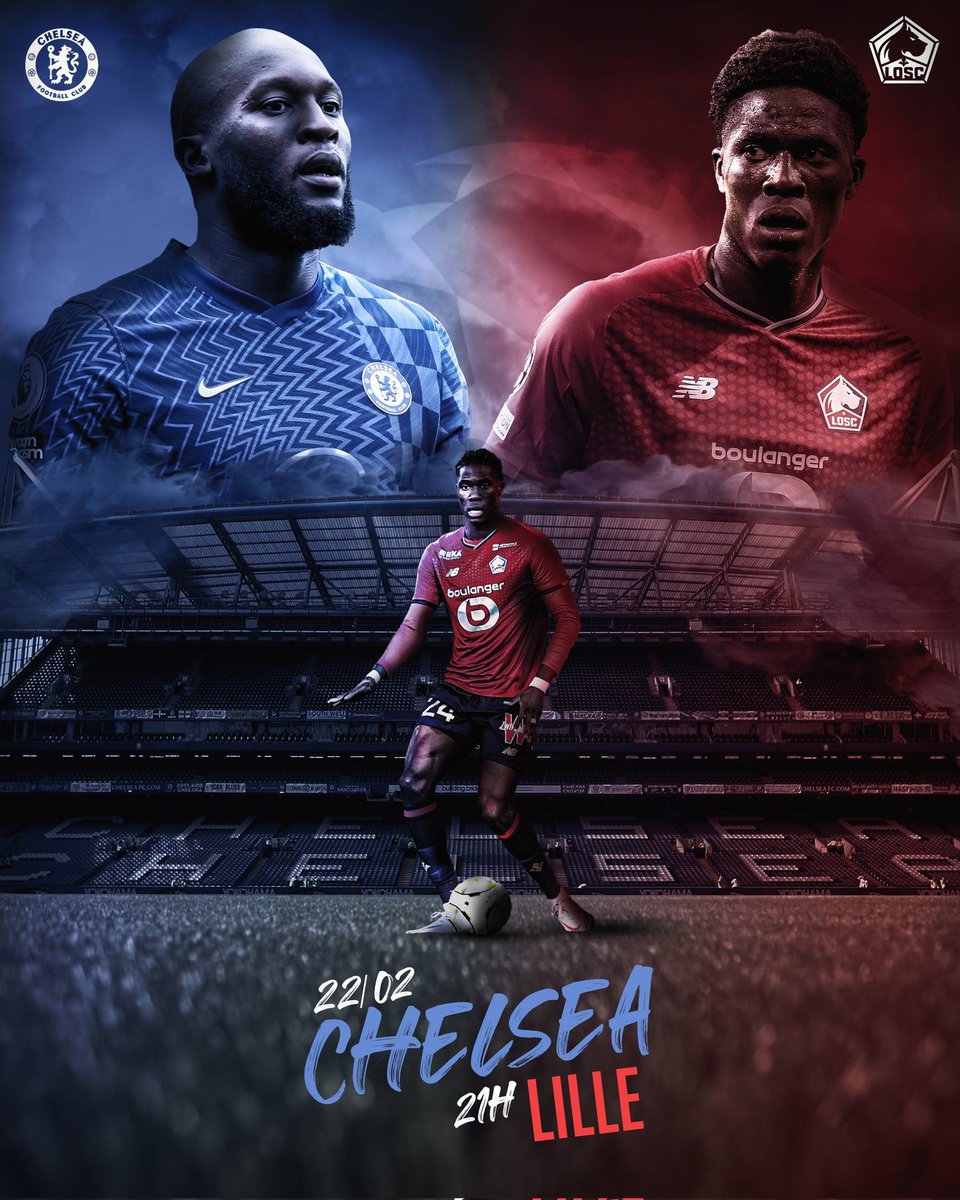 LDesignFR's tweet photo. ⚔️Chelsea - Lille⚔️

La ligue des champions est de retour pour les Lillois, bon courage aux dogues pour ce match qui s'annonce compliqué face aux champions d'Europe en titre. 

#championsleague #chelsea #losc #chelosc https://t.co/VREUykR14v