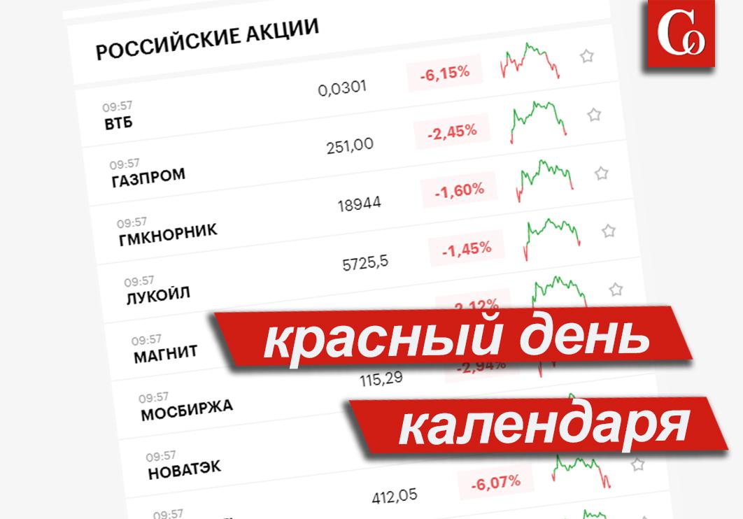 Sobesednik's tweet photo. 📉22.02 2022
Цены на российские акции резко обвалились после Указ�� о признании ДНР и ЛНР https://t.co/pkIozCJFgJ