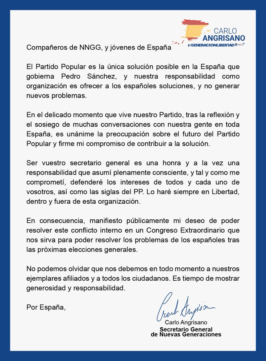 CarloAngrisano's tweet photo. Por @populares, por España 👇🏼 https://t.co/bxMr1eT9XI