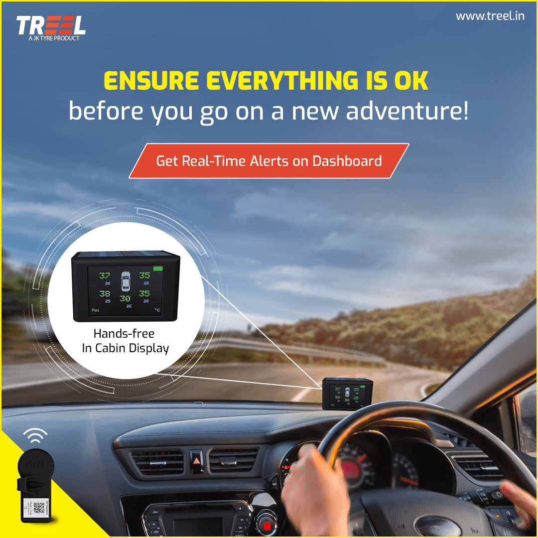 jktreel's tweet photo. Upgrade your vehicle with Hands-free Car Display and get real-time tyre pressure and temperature updates on your dashboard.
Hurry! Make your driver safer with Treel.
Buy Now & get up to 20% OFF. https://t.co/as0MiXzzeT
#hud #cardisplay #tpms #TREEL #SmartTyres https://t.co/t7lUxjgBGZ