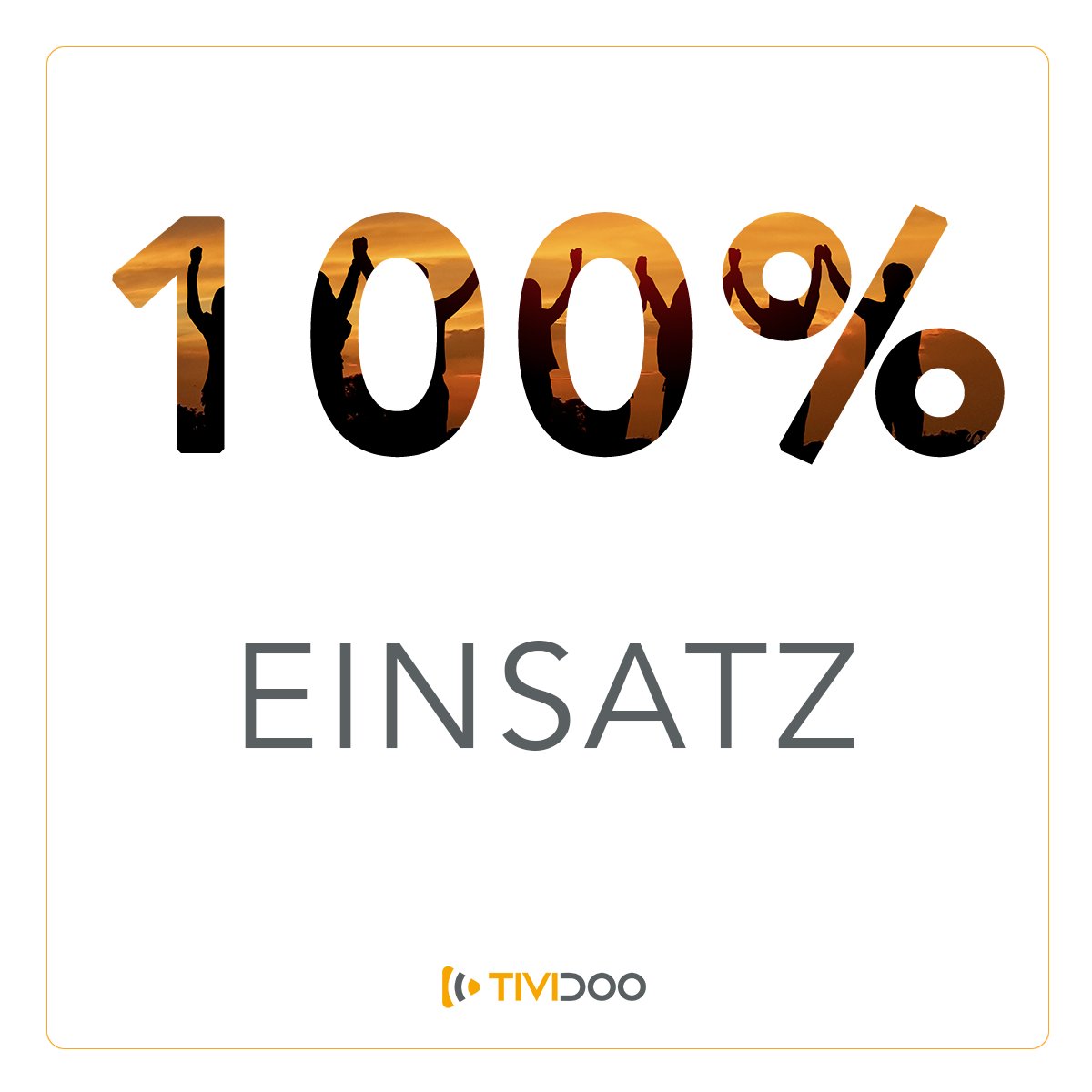 Wir sind 100% #tividoo! Zusammen machen wir Ihr Projekt möglich – mit jahrelanger Erfahrung in und viel Leidenschaft für unseren Beruf. Jetzt TIVIDOO.events-Partner werden und sparen: bit.ly/TIVIDOOevents #homeoffice #Digitalisierung #livestreaming #wedo #MakeItHappen