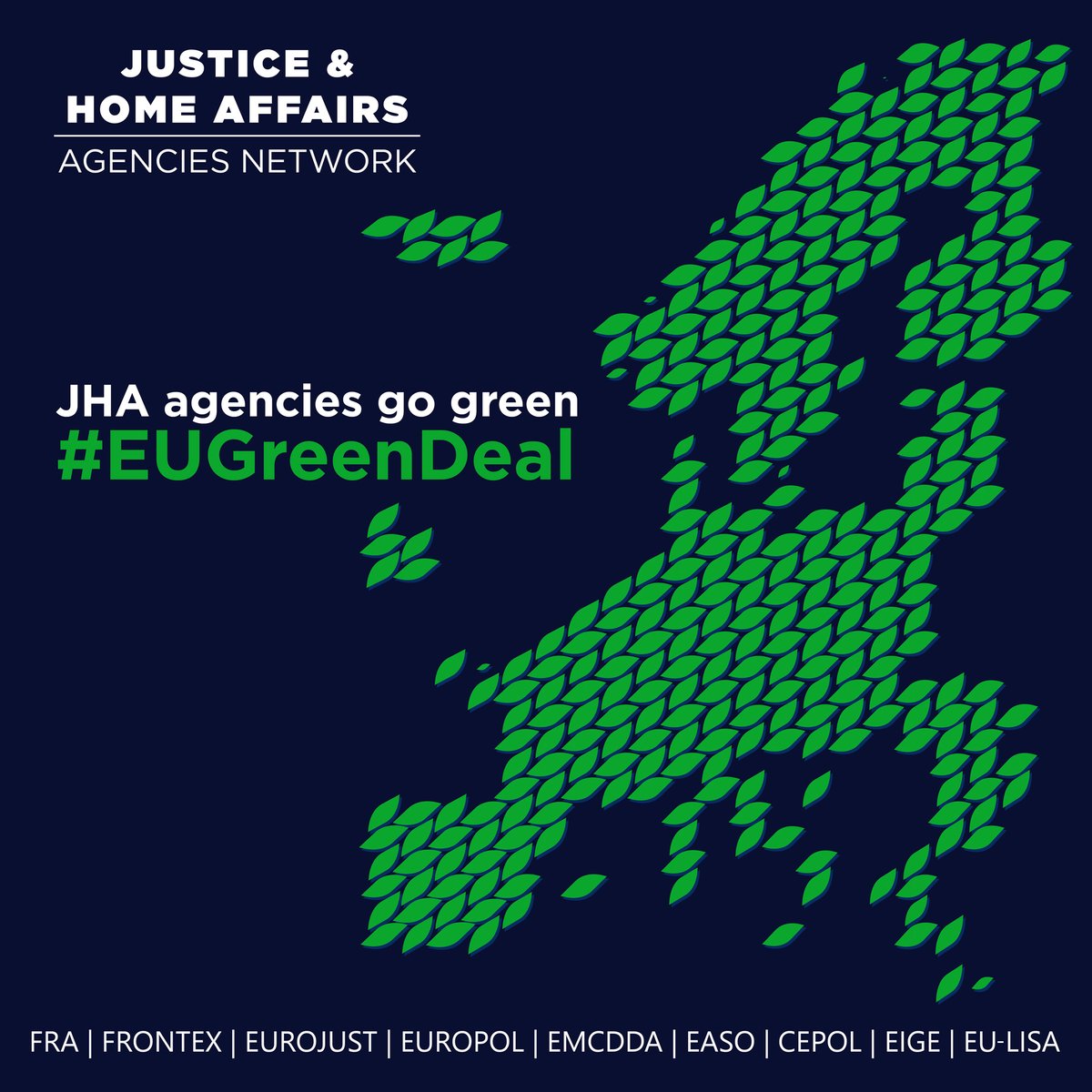 #JHAagencies help make Europe a safer and better home for all of us 🇪🇺 

Want to know more? The final report on the work of the JHA Agencies’ Network in 2021 is out! 

Main focus: environment and digitalisation #EUGreenDeal 

Read more bit.ly/3p5YQFJ
