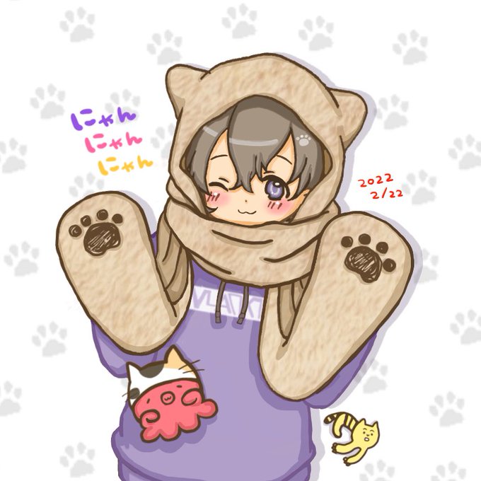 フードマフラーのtwitterイラスト検索結果