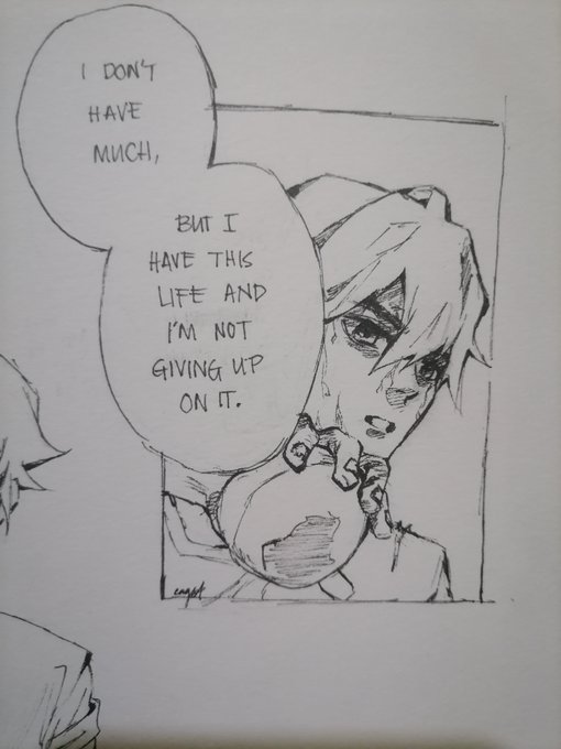 me drawing about the reality of life by drawing a boy who lives in the slums and has to find extra money through selling stuff he finds in garbage dumps 