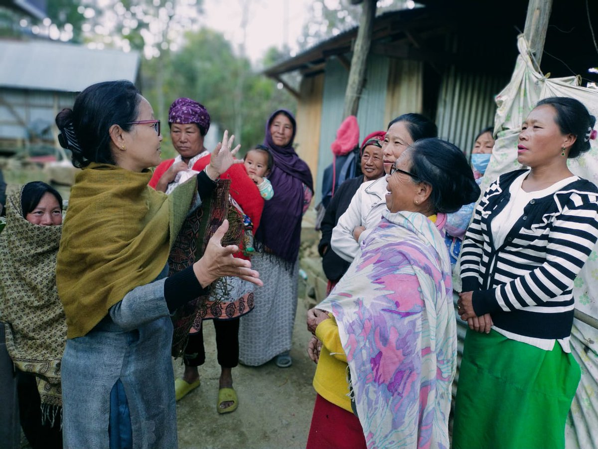 KimHaokipINC's tweet photo. Women are the pride of Manipur.
Today, while visiting door to door at Island Block, women and senior citizens showered their blessings on me.
Manipur is waiting for change.
#ManipurWithCongress
#ManipurElections2022 https://t.co/72PHyViBcL
