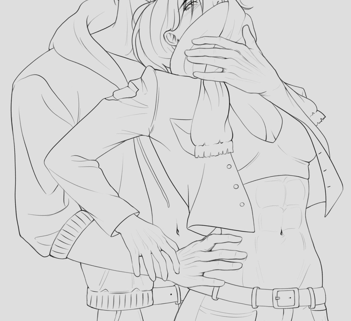 saitou_em1's tweet photo. Wip #eremika #ErenJaeger #mikasa #aot #ShingekiNoKyojin #進撃の巨人 https://t.co/k3W4HraBMY