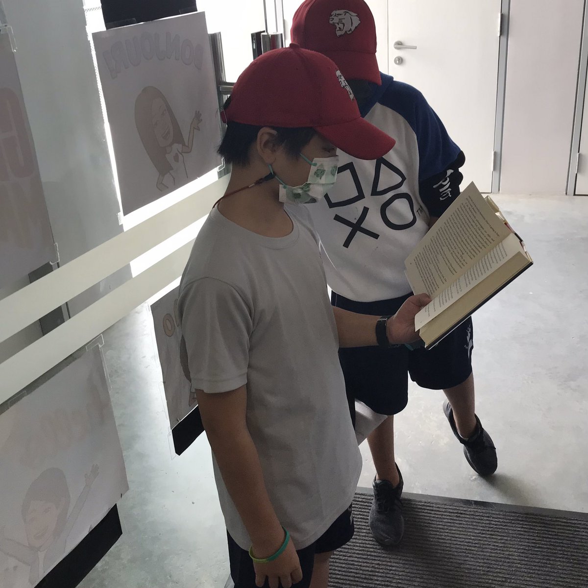 Linked by <a href="/gordonkorman/">Gordon korman</a> is making its way around the classroom!  You know it’s a FAB and curious read when kids are doing their class jobs (door holder!) and reading!