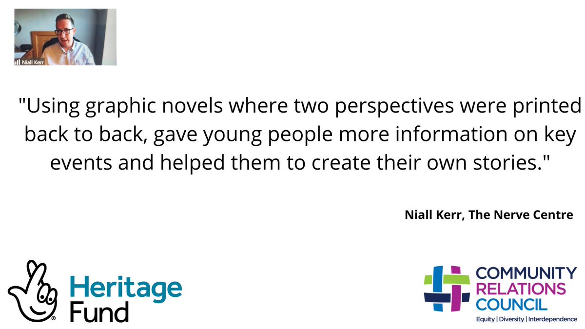 HeritageFundNI's tweet photo. The Nerve Centre created a must-see digital resource looking at the #DecadeOfCentenaries. Niall Kerr from @nerve_centre shared examples of the digital and schools resources on https://t.co/Ue6mDHak2A and their application in remembering in a shared way. https://t.co/eF9p1h2Azk
