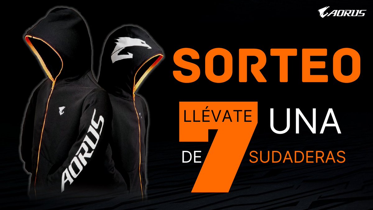 aorus_es's tweet photo. 💥¡GANA UNA DE 7 SUDADERAS AORUS!💥

Para participar solo tienes que:
1⃣Seguir a @aorus_es 
2⃣Hacer RT de esta publicación
3⃣Etiquetar a un@ amig@ en los comentarios👇🗯️

El 1 de marzo anunciaremos los ganadores aquí🗓

🍀Buena suerte a tod@s🍀

Sorteo nacional🇪🇸

#Aorus #SORTEO https://t.co/7sx5XVYIx4