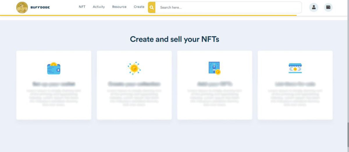 CryptoKojima's tweet photo. I get info from dev. This is Buff Doge Coin Market NFT interface, still more coding improvements.

I hope it will be finished soon. I always support dev, how about you army? Please comment 👍

#buffdogecoinarmy 
#BuffDogeCoin 
#memecoin 
#NFT https://t.co/65TxuNKRFB