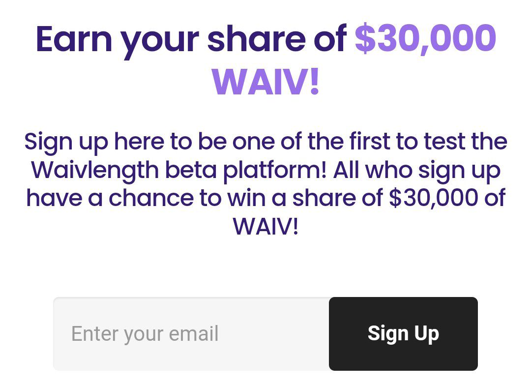 💥 Waivlength $30,000 WAIV Airdrop 💥

👉🏻 Signup here : t.me/GA_DIscussion/…

Submit email ✅

#Airdrops #airdropalert #GenuineAirdrops #NFT #P2E #Metaverse #PlayToEarn #GameFi #IDO #Airdrop #WEB3 #Whitelist #algorandairdrop #Algorand