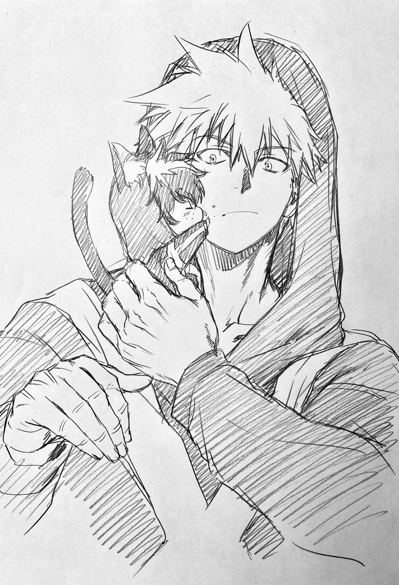 ラフ描き、💥🐈🥦

💥ちゃん大好き! 