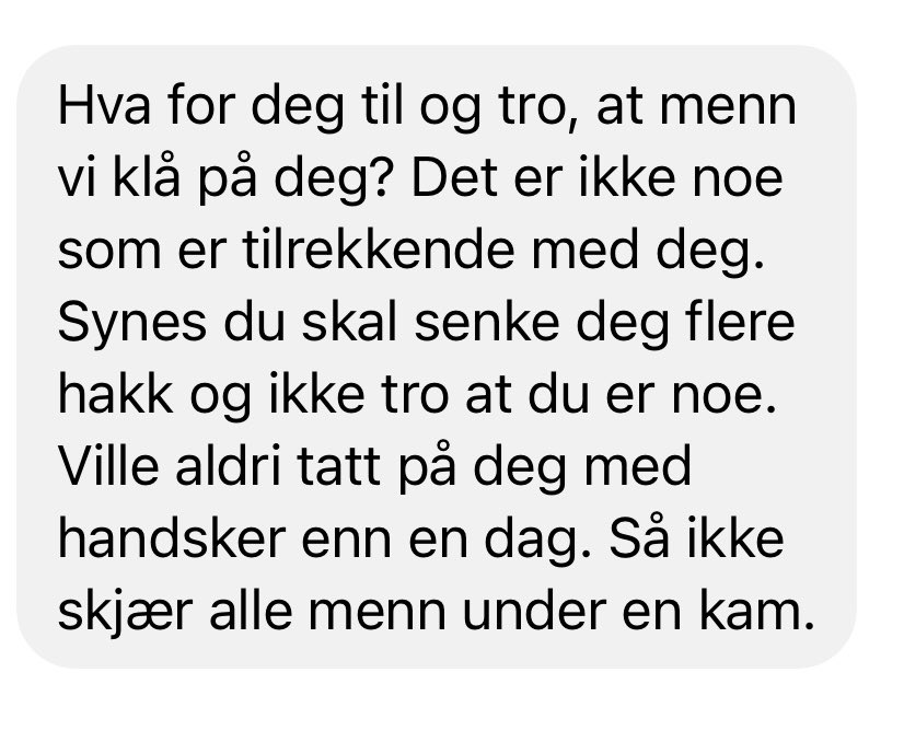 Trenger ikke skrive kronikk om hvorfor vi trenger kvinnekamp jeg, folk gjør jo jobben for meg. 🧤 #ikkemedhandsker
