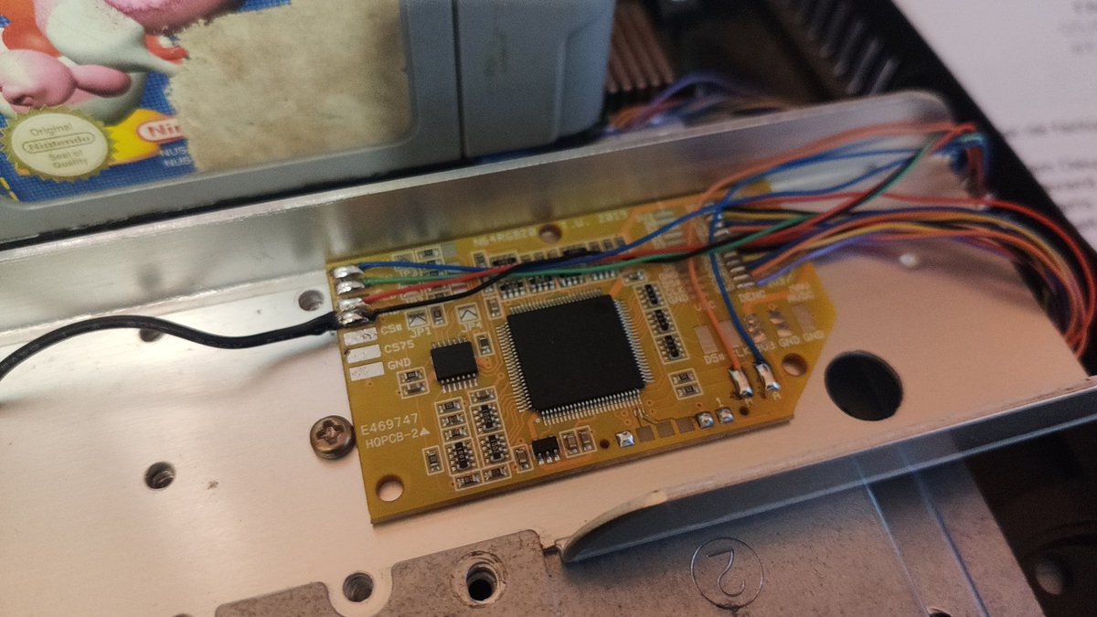 Chipnmodz's tweet photo. #Mod #RGB sur #Nintendo64 NUS-001(EUR) avec le #N64RGB de Tim Worthington !
La qualitΓ© d'image est incomparable avec le (mauvais) signal composite d'origine !
#Retrogaming #N64 #Nintendo #ModRGB
Forfait installation disponible sur le shop: https://t.co/4Wd32LWLFX https://t.co/Xi0SrB0aOg