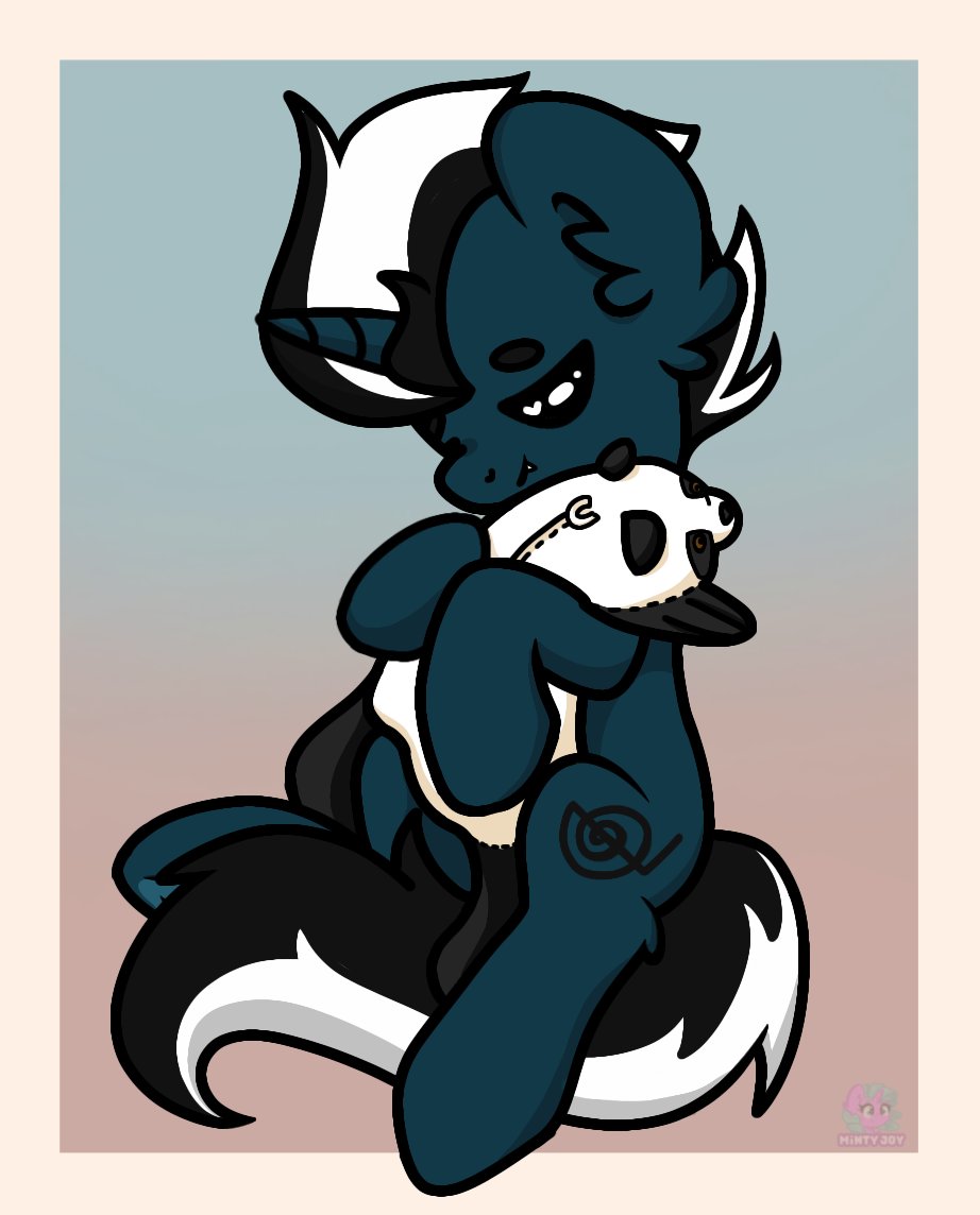 🐼YCH Plush cuddling for @mlp_scissortwi 🐼

Thank you !