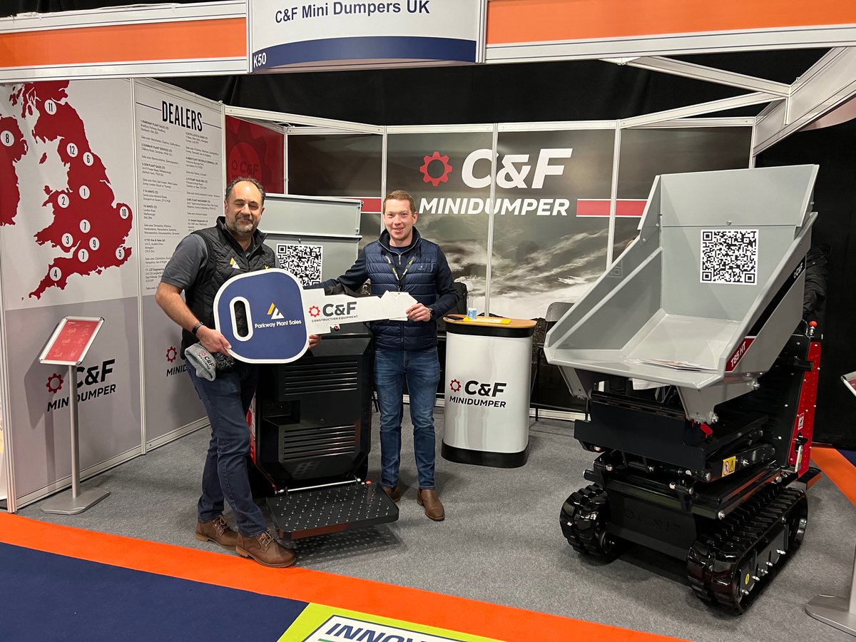 cfminidumper's tweet photo. A very successful @ExecHireShow lots of interest in our @cf_equipments Mini tracked #dumper https://t.co/ibQaL3aOk0