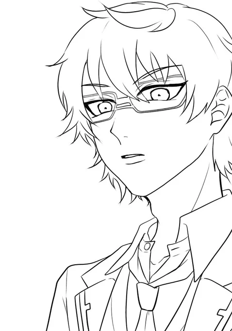 いのりん描いてる😄👓🩴🩳 