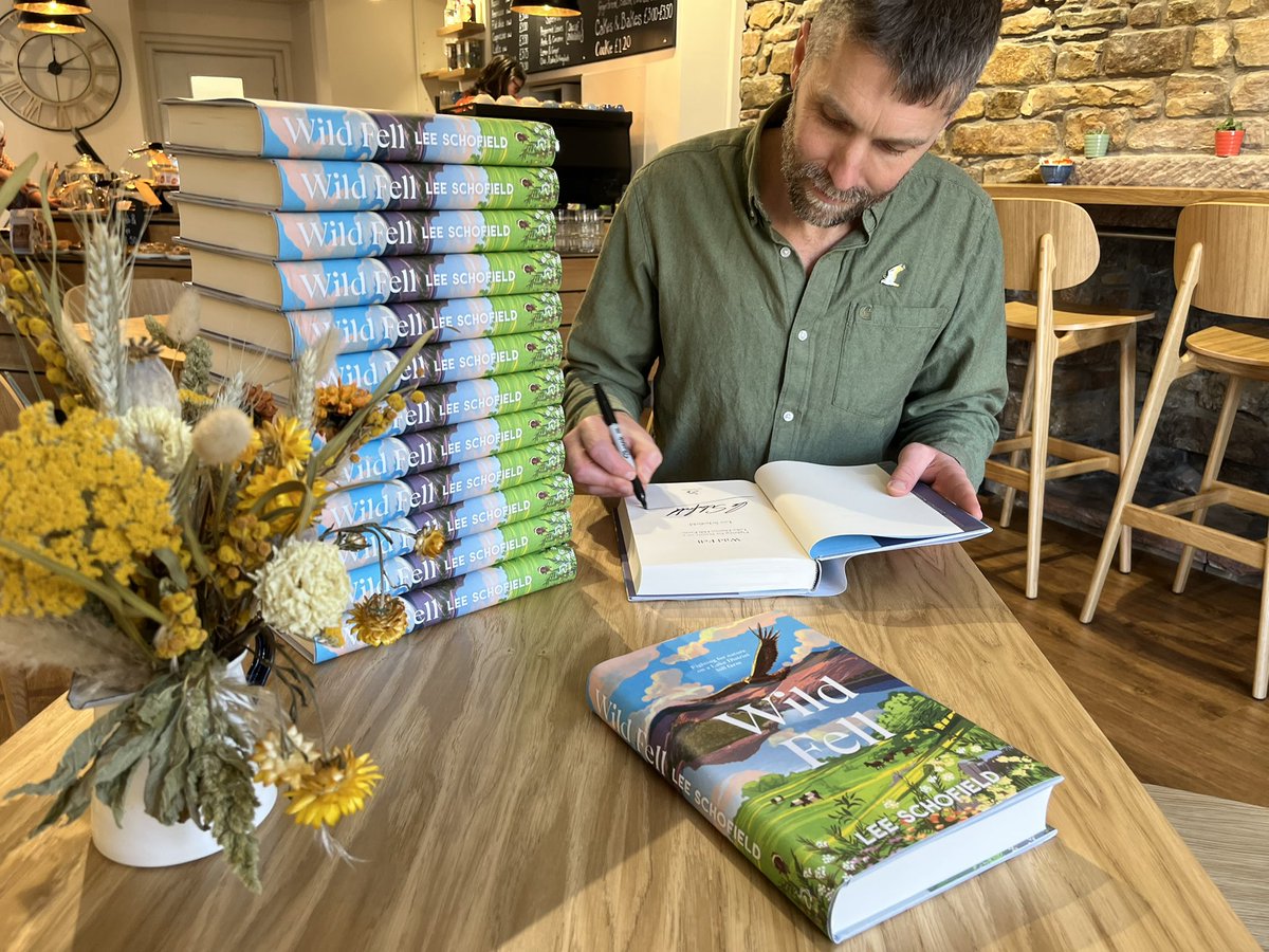 So excited!!! Welcome Ullswater’s newest author @leeinthelakes and his new book #WildFell. We’re delighted that Lee will officially be opening Verey Books later today to an invited audience. But at the moment we’ve got him hard at work signing copies - will one of them be yours??