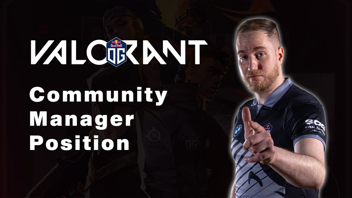 OGvalorant's tweet photo. We are hiring a new Community Manager to handle our VALORANT social media accounts. 

Interested?

Details are here: https://t.co/35vF6XEuxd

#DreamOG https://t.co/9eJvIUwQyT