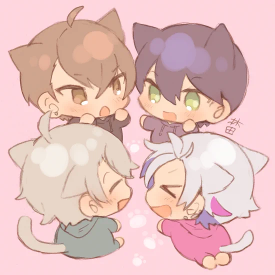 ねこのひ!(※猫耳注意) #加画美 #金剛力也像 #描いた晴 #絵スコート #ろふあーと 