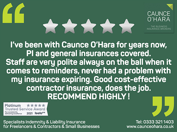 CaunceOHara's tweet photo. Another great review from one of our clients, thank you.
To read more of our reviews see our testimonials page on our website. https://t.co/HlzQx30T89 #uksmallbiz #freelancers #contractors #freelanceinsurance https://t.co/HKrLW3Ipr7