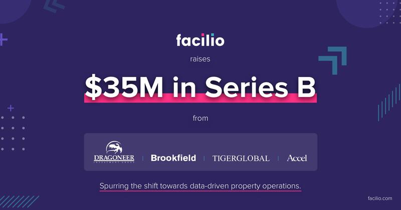 FacilioInc's tweet photo. 📣 We've got exciting news! 📣

We are stoked to announce our #SeriesB financing of $35 million, led by Dragoneer Investment Group with participation from @Brookfield Asset Management and existing partners @accelindia  and Tiger Global. 🎉 https://t.co/2pMQOHoY3Q