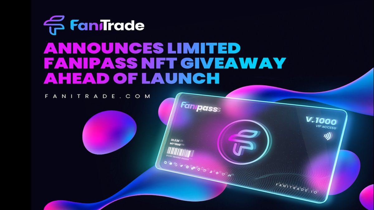 #NFTPressRelease #Fanitrade #NFTs Fanitrade announces the limited NFT Fanipass Giveaway ahead of the launch nftnewstoday.com/2022/02/22/fan…