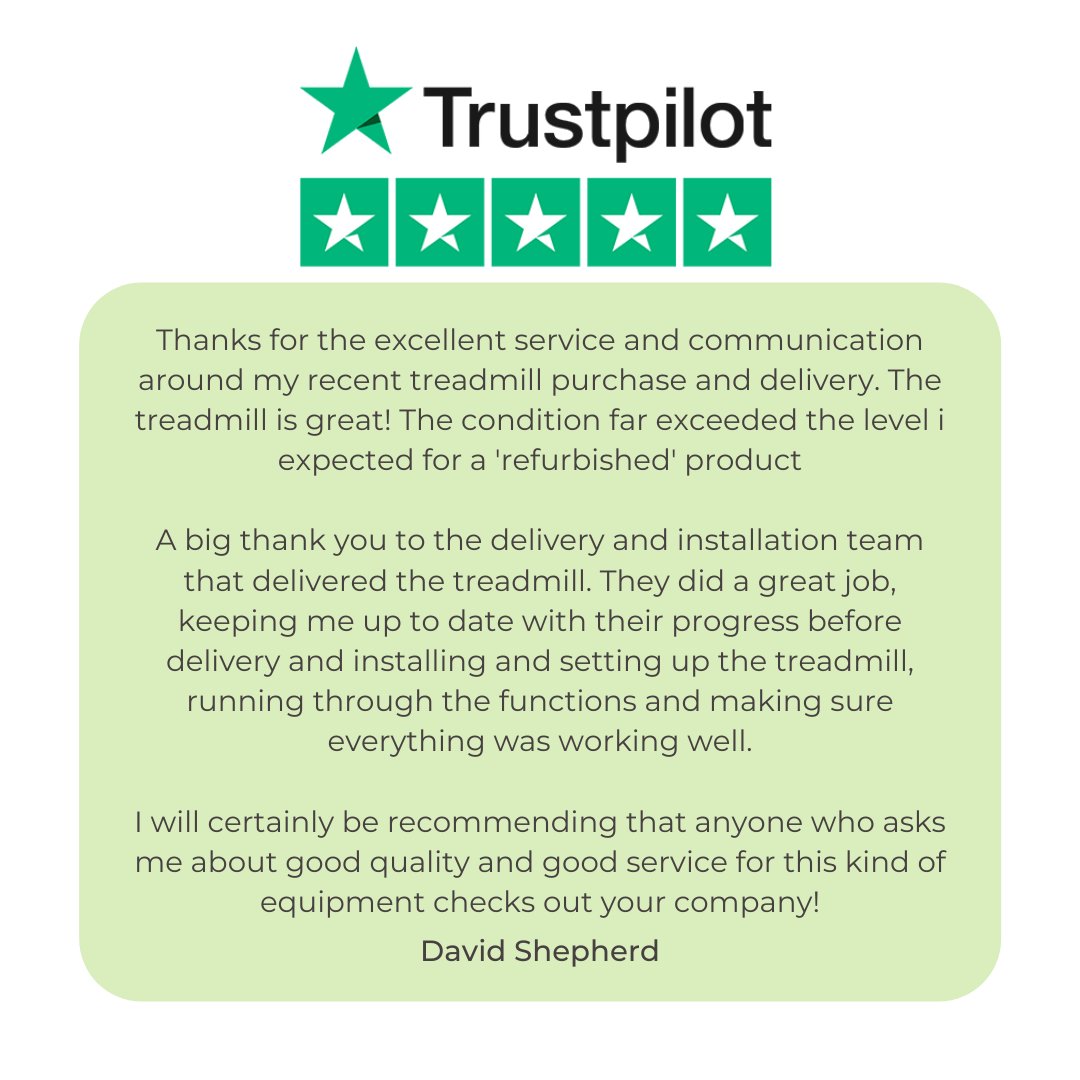 AmazonLeisureUK's tweet photo. We love hearing customer feedback! Take a look at a recent ⭐⭐⭐⭐⭐ review posted on our #Trustpilot 🗨️

#review #5starreview #gym #fitness https://t.co/XvqaM5rLP6