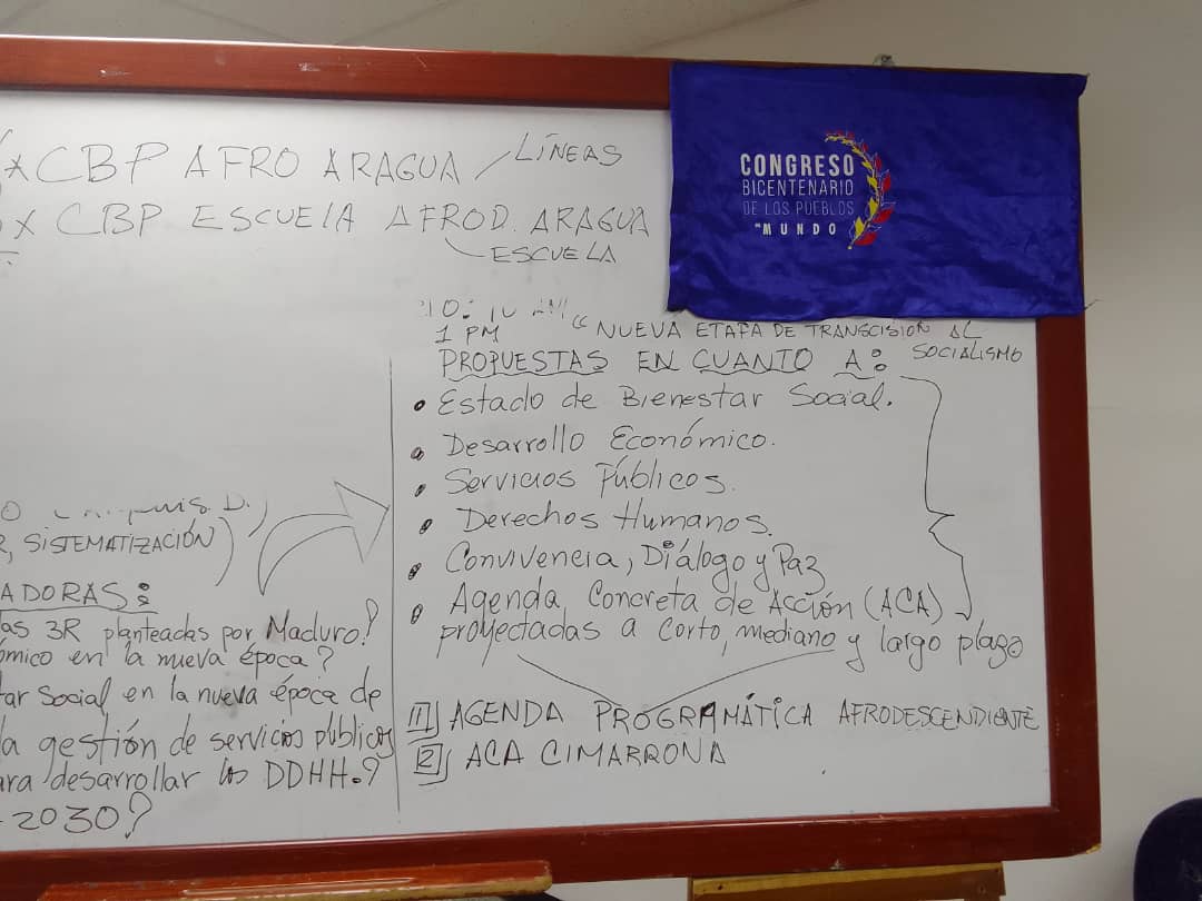El movimiento social afrodescendiente de  #Aragua es una pieza fundamental para la #RevolucionBolivariana por eso bajo las inscripciones de nuestro presidente #Cimarron <a href="/NicolasMaduro/">Nicolás Maduro</a> vamos a seguir trabajando por el futuro bajo las #3RNets
<a href="/Soykarinacarpio/">Karina Carpio</a> 
<a href="/MaraEug41000288/">María Eugenia</a>