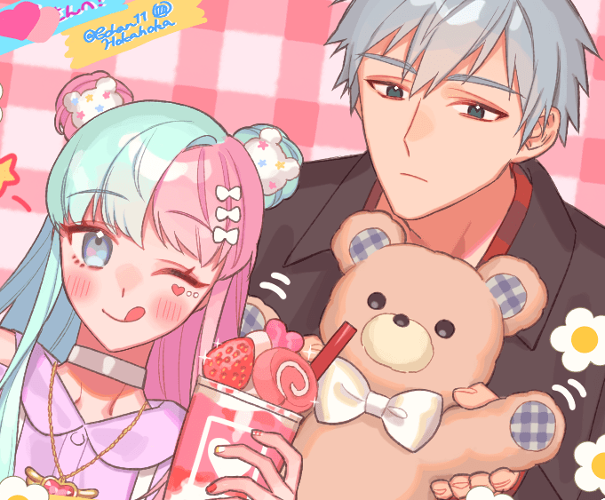 #Skeb
納品いたしました!
仲良しなおふたりとスイーツ🧁🍩🍨 