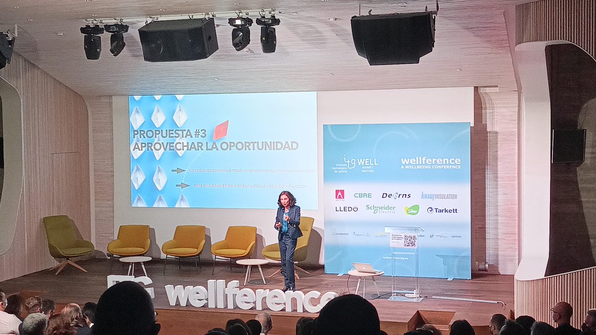 KnaufInsulSpain's tweet photo. 🔴@elsapunset, "Recordemos que después de cada crisis, viene una década de reconstrucción. Es importante aprovechar la oportunidad de cambiar lo que esté en nuestra mano".
#Wellference22 @itgwell https://t.co/hAM8h9TdIs