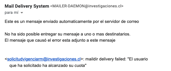 Milyly_06's tweet photo. #MigracionesPDI @PDI_CHILE  Acabo de enviar un correo para tramitar mi permiso de vigencia de permanencia definitiva, y me llego un correo indicando que el "usuario ha alcanzado su cuota", por favor, necesito ayuda, debo realizar este trámite urgente. https://t.co/lJkz8tK8OZ